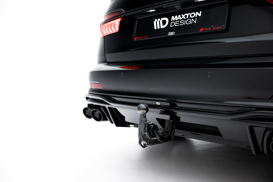 Rear Valance + Exhaust Ends Imitation för Audi A6 S-Line / S6 C8 / C8 Facelift