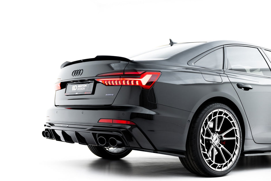 Rear Valance + Exhaust Ends Imitation för Audi A6 S-Line / S6 C8 / C8 Facelift