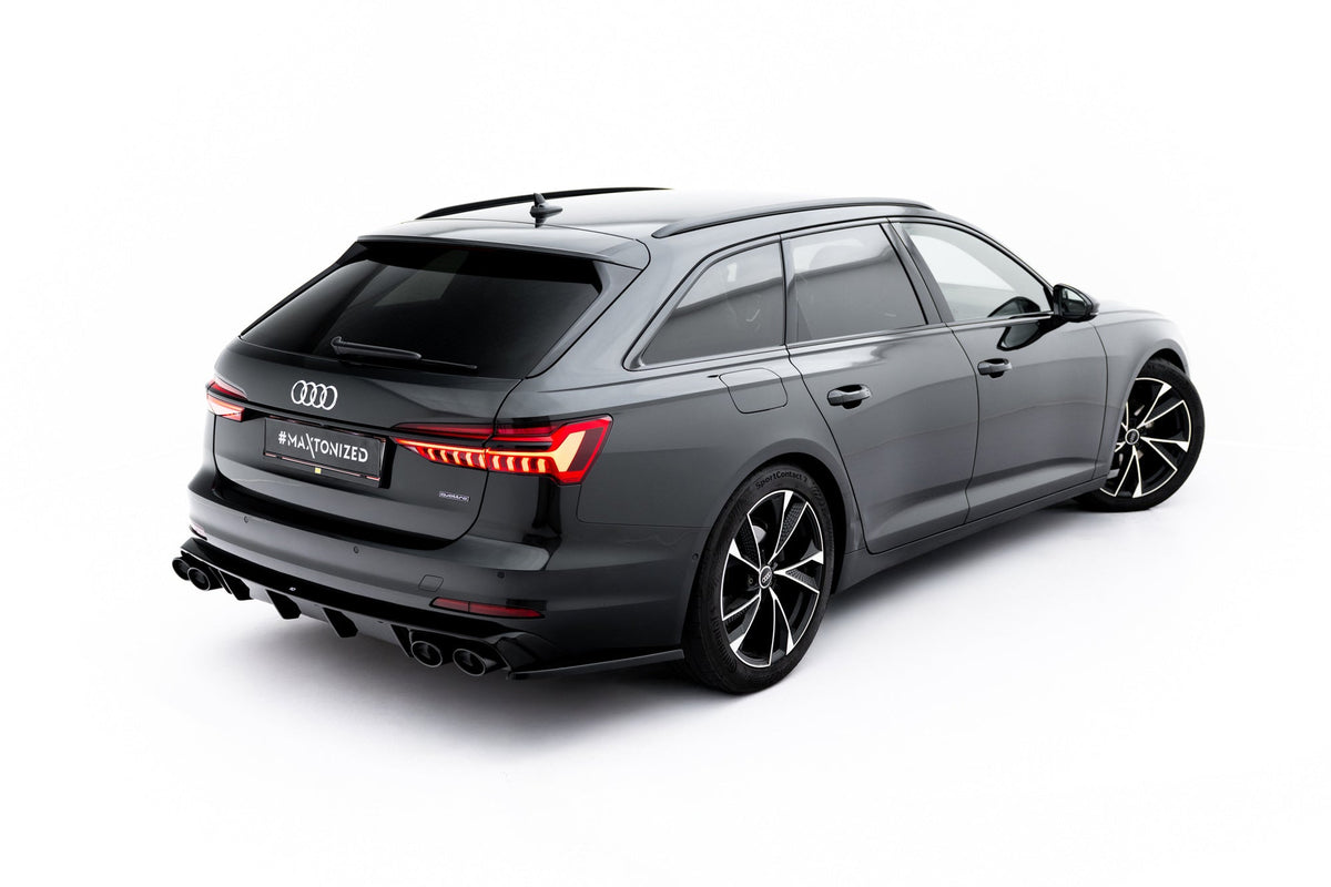 Rear Valance + Exhaust Ends Imitation för Audi A6 Sedan / Avant C8 / C8 Facelift