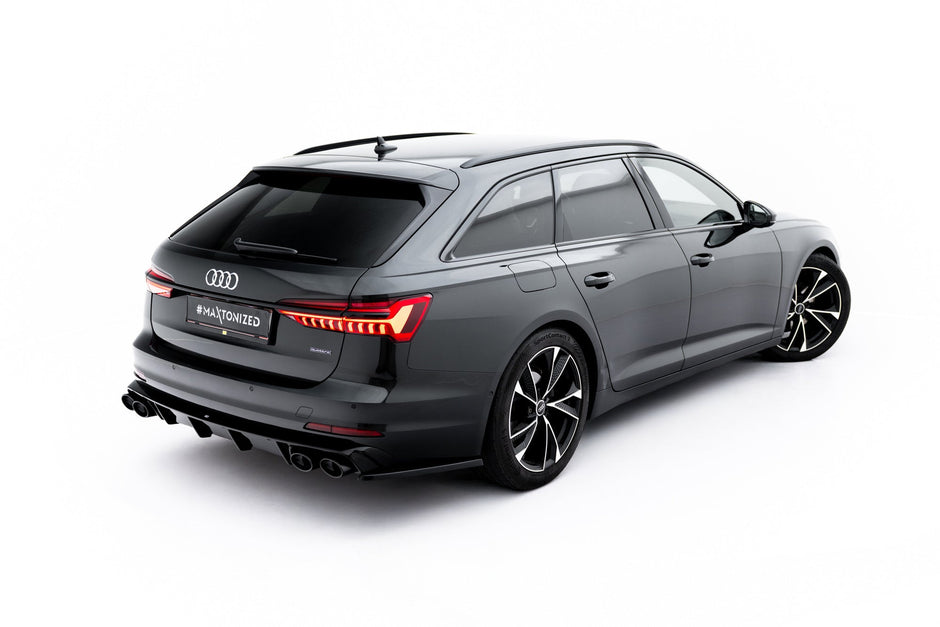 Rear Valance + Exhaust Ends Imitation för Audi A6 Sedan / Avant C8 / C8 Facelift