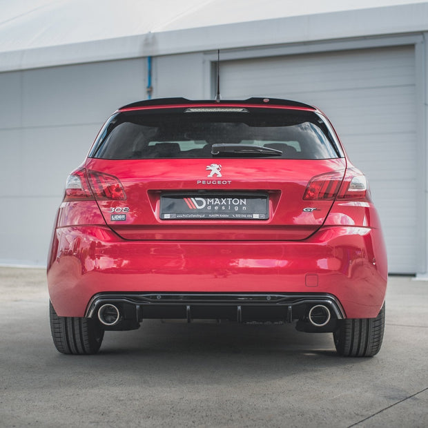 Rear Valance + Exhaust Ends Imitation för Peugeot 308 GT Mk2 Facelift