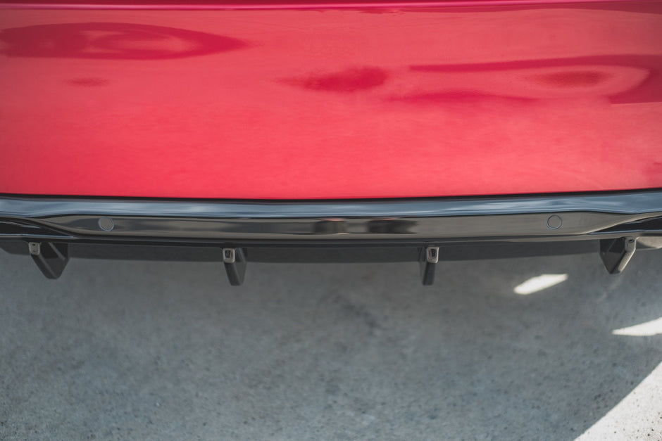 Rear Valance + Exhaust Ends Imitation för Peugeot 308 GT Mk2 Facelift