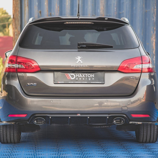 Rear Valance + Exhaust Ends Imitation för Peugeot 308 SW Mk2