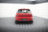 Rear Valance + Exhaust Ends Imitation för Volkswagen Golf GTE / R-Line Mk8 / Mk8 Facelift