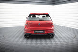 Rear Valance + Exhaust Ends Imitation för Volkswagen Golf GTE / R-Line Mk8 / Mk8 Facelift