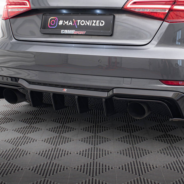 Rear Valance för Audi A3 S-Line Sportback 8V Facelift (Version with single Exhausts on both sides)