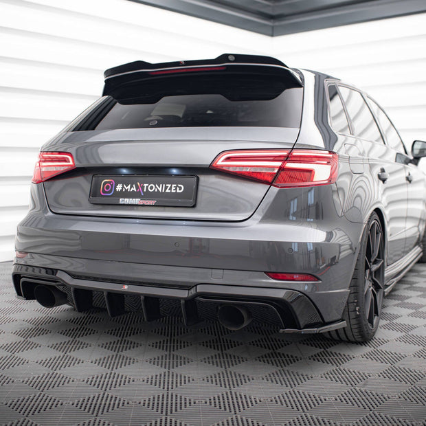 Rear Valance för Audi A3 S-Line Sportback 8V Facelift (Version with single Exhausts on both sides)