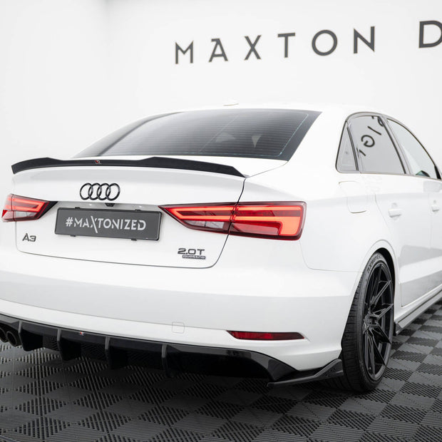 Rear Valance för Audi A3 Sedan 8V Facelift (Version with dual Exhaust tips on one side)