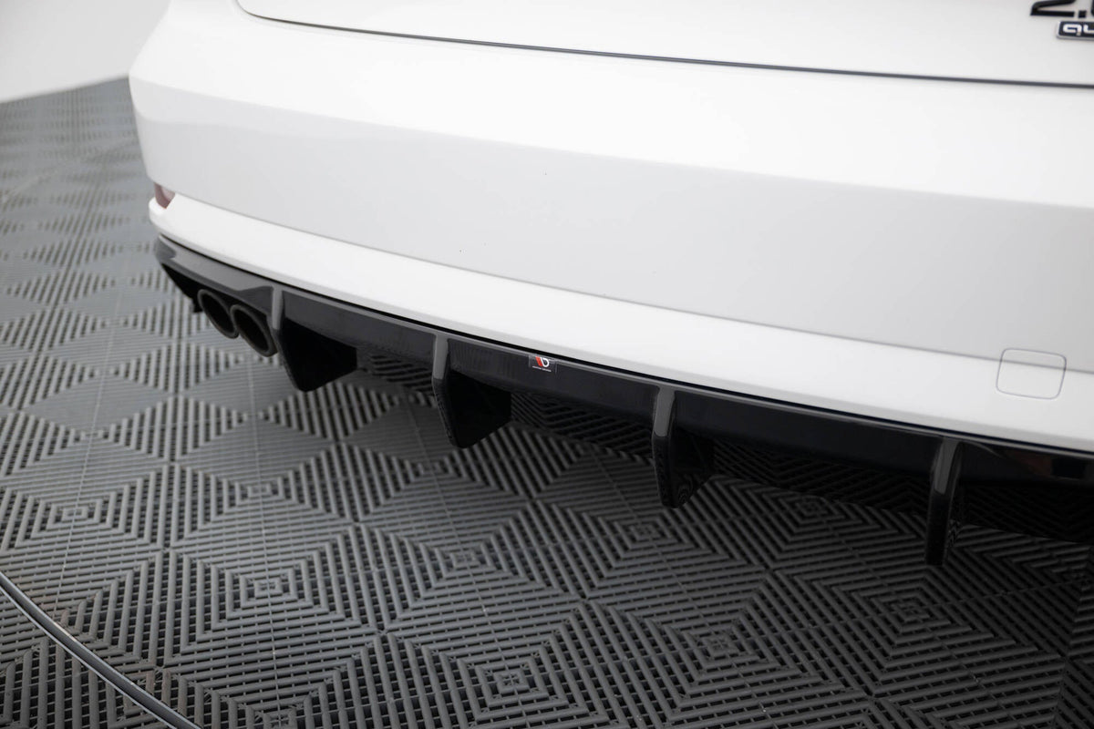 Rear Valance för Audi A3 Sedan 8V Facelift (Version with dual Exhaust tips on one side)