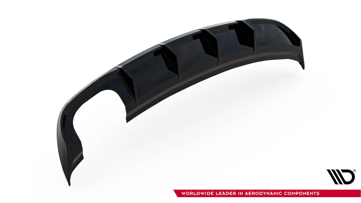 Rear Valance för Audi A3 Sedan 8V Facelift (Version with dual Exhaust tips on one side)