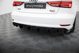 Rear Valance för Audi A3 Sedan 8V Facelift (Version with single Exhaust tips on both sides)