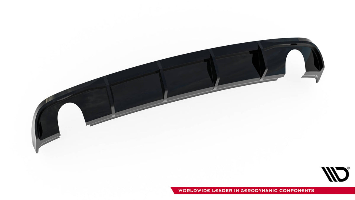 Rear Valance för Audi A3 Sedan 8V Facelift (Version with single Exhaust tips on both sides)