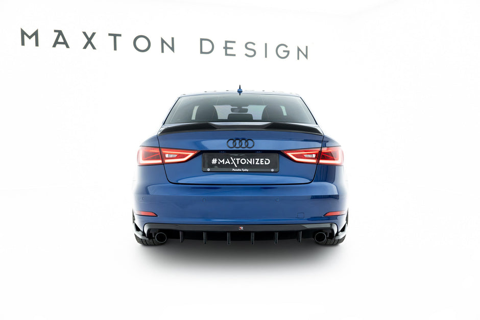 Rear Valance för Audi A3 Sedan 8V (Version with single Exhaust tips on both sides)