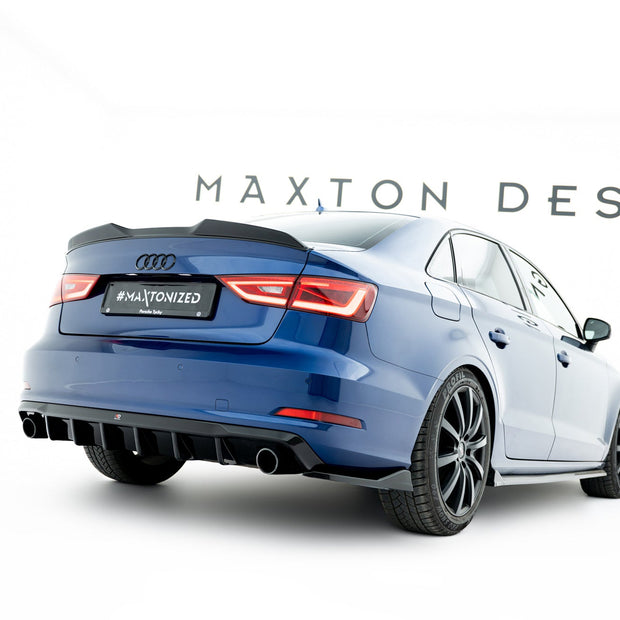 Rear Valance för Audi A3 Sedan 8V (Version with single Exhaust tips on both sides)