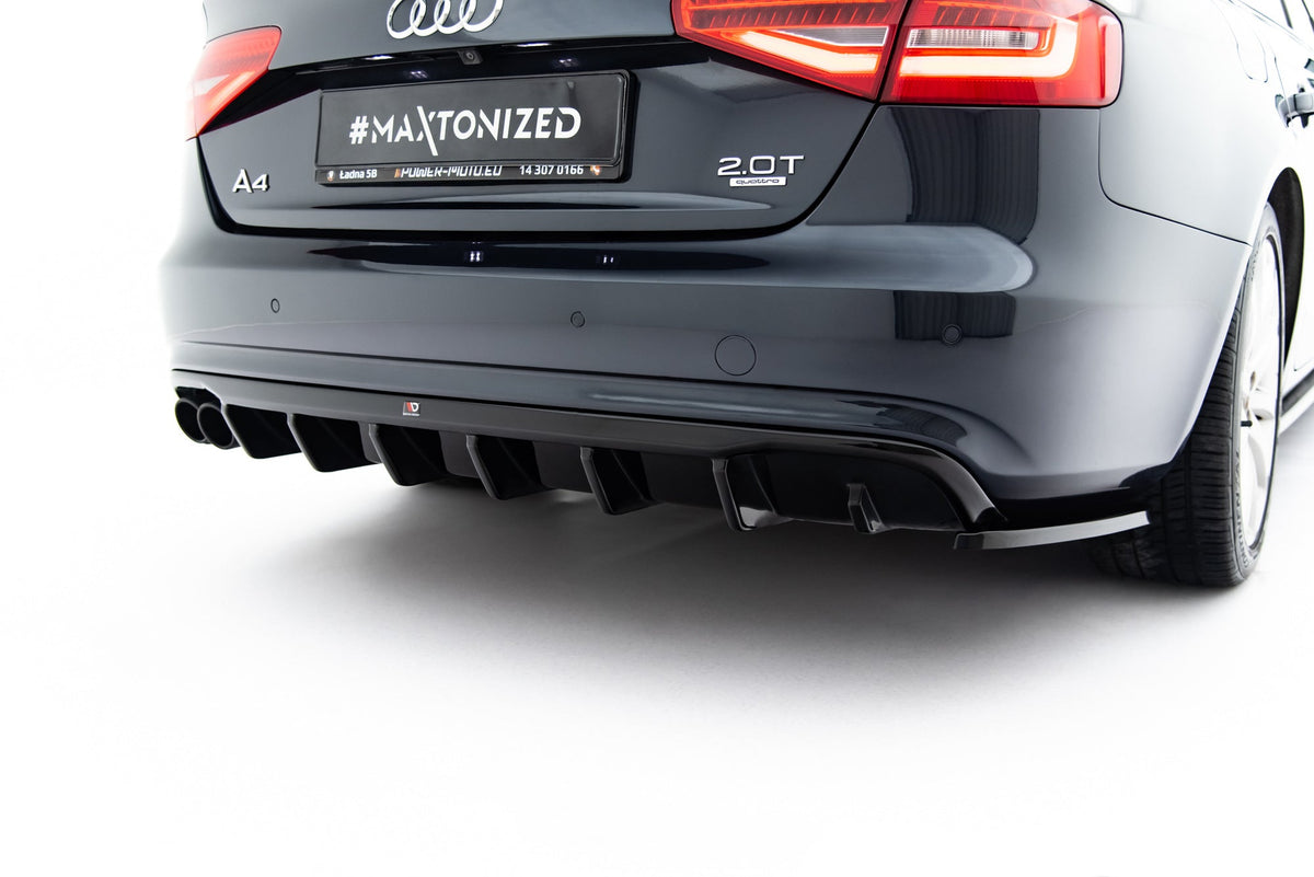 Rear Valance för Audi A4 B8 Facelift (Single side dual Exhaust version)