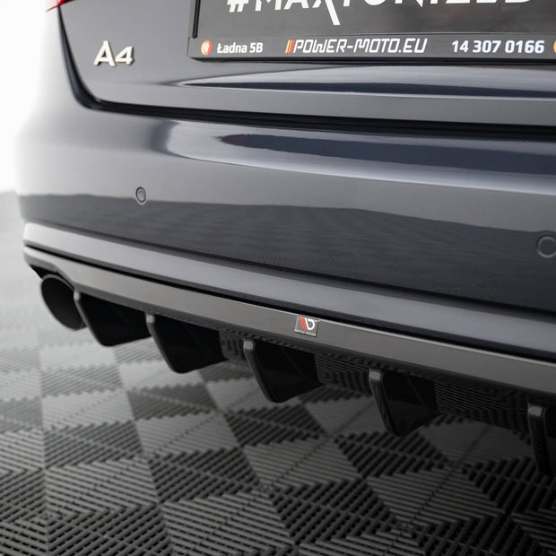 Rear Valance för Audi A4 B8 Facelift (Version with single Exhausts on both sides)