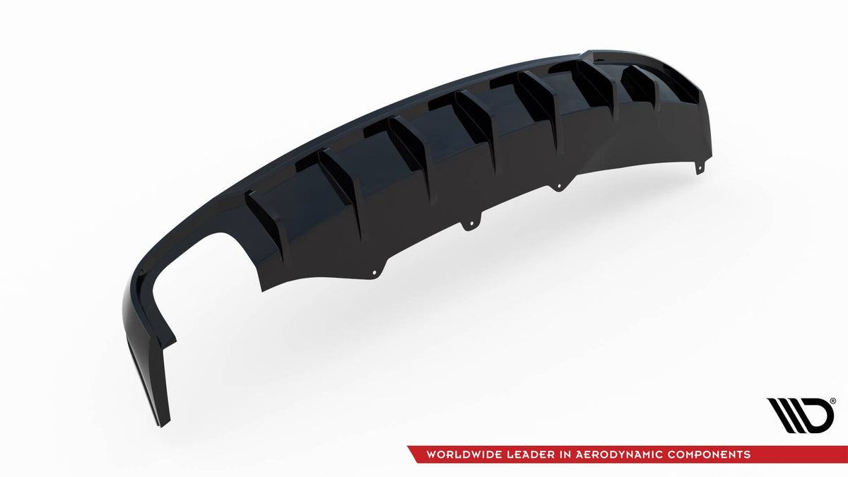Rear Valance för Audi A4 B8 (Single side dual Exhaust version)