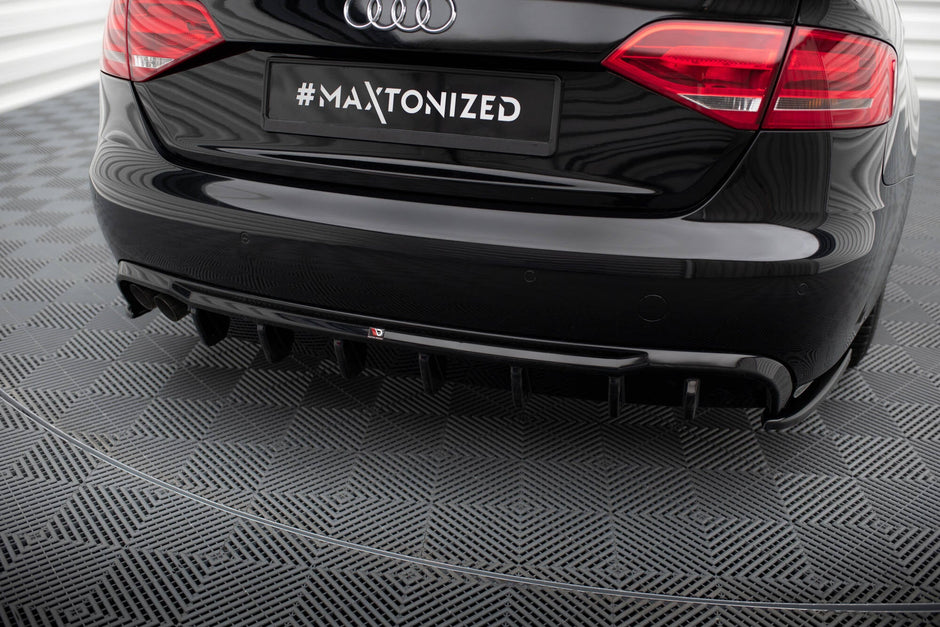 Rear Valance för Audi A4 B8 (Single side dual Exhaust version)
