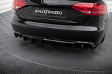 Rear Valance för Audi A4 B8 (Single side dual Exhaust version)