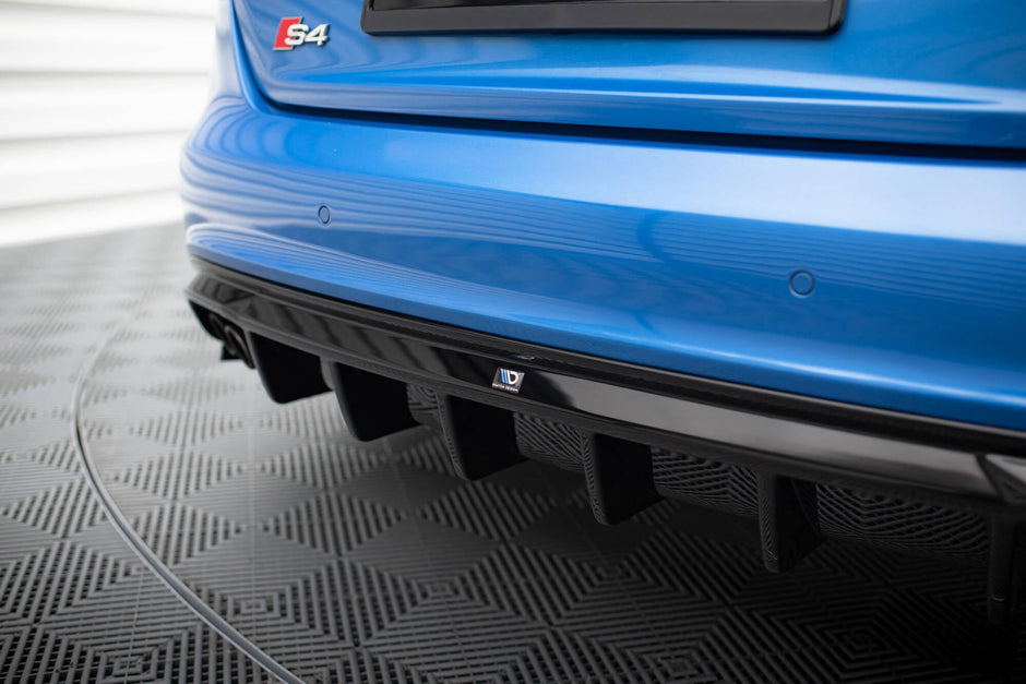 Rear Valance för Audi A4 S-Line Sedan / Avant B8 (Version with dual Exhaust tips on one side)