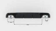 Rear Valance för Audi A5 Coupe 8T Facelift (Version with dual Exhausts on both sides)