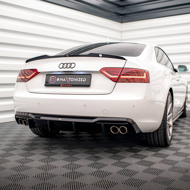 Rear Valance för Audi A5 Coupe 8T Facelift (Version with dual Exhausts on both sides)