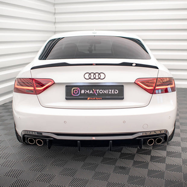 Rear Valance för Audi A5 Coupe 8T Facelift (Version with dual Exhausts on both sides)