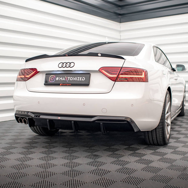 Rear Valance för Audi A5 Coupe 8T Facelift (Version with dual Exhausts on one side)