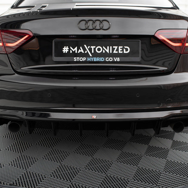 Rear Valance för Audi A5 Coupe / Cabrio S-Line 8T (Version with single Exhausts on both sides)