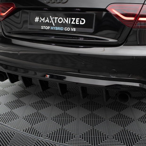 Rear Valance för Audi A5 Coupe / Cabrio S-Line 8T (Version with single Exhausts on both sides)