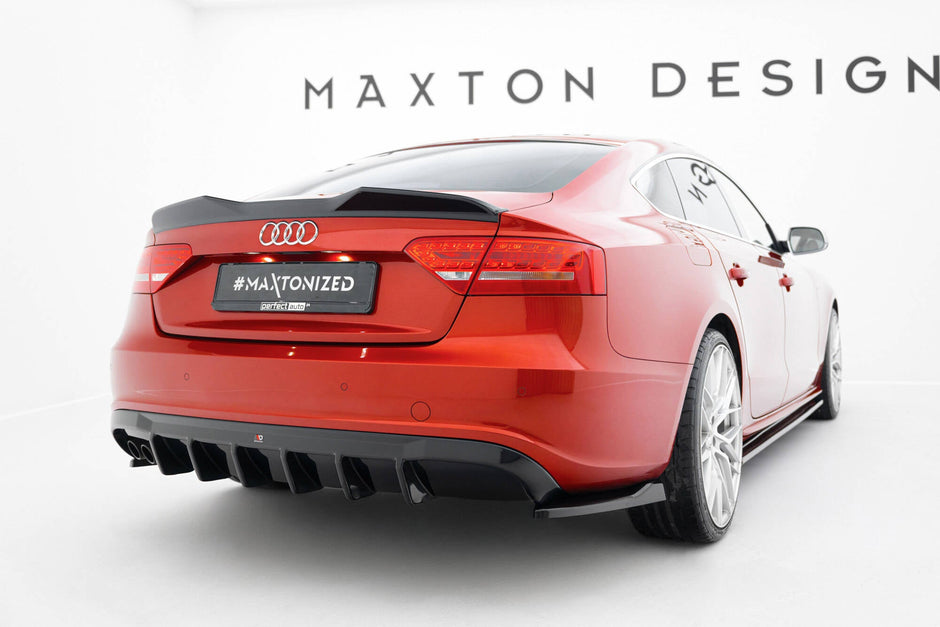 Rear Valance för Audi A5 S-Line Sportback 8T (Version with dual Exhaust tips on one side)