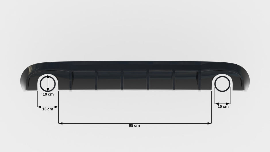 Rear Valance för Audi A5 S-Line Sportback 8T (Version with single Exhaust tips on both sides)