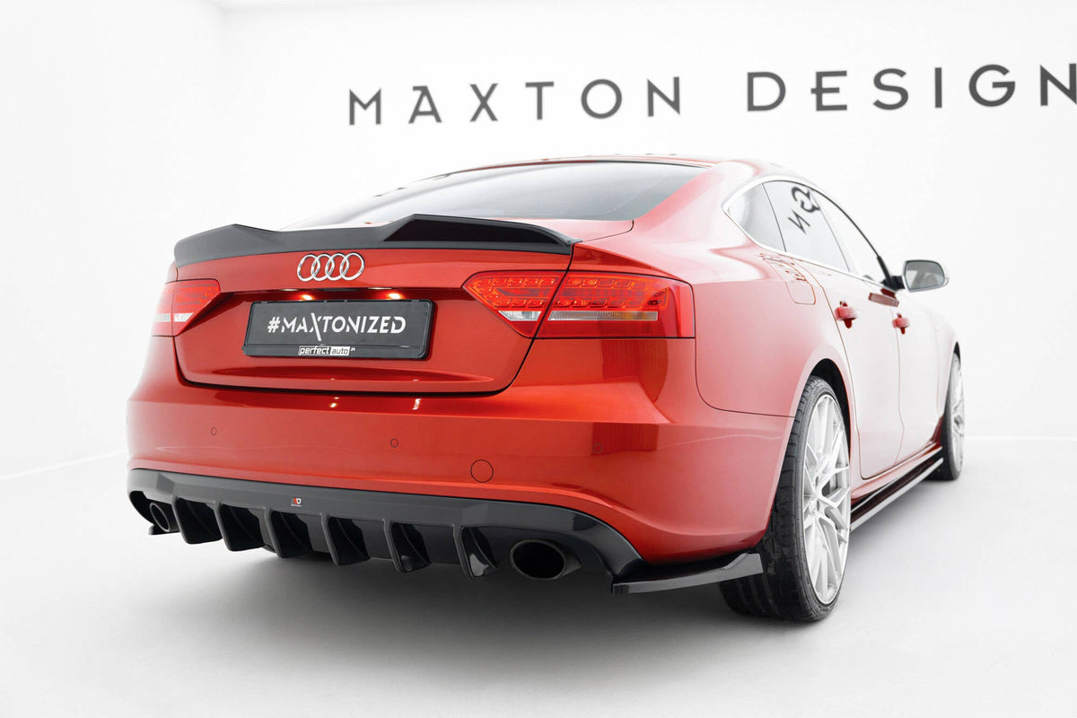Rear Valance för Audi A5 S-Line Sportback 8T (Version with single Exhaust tips on both sides)