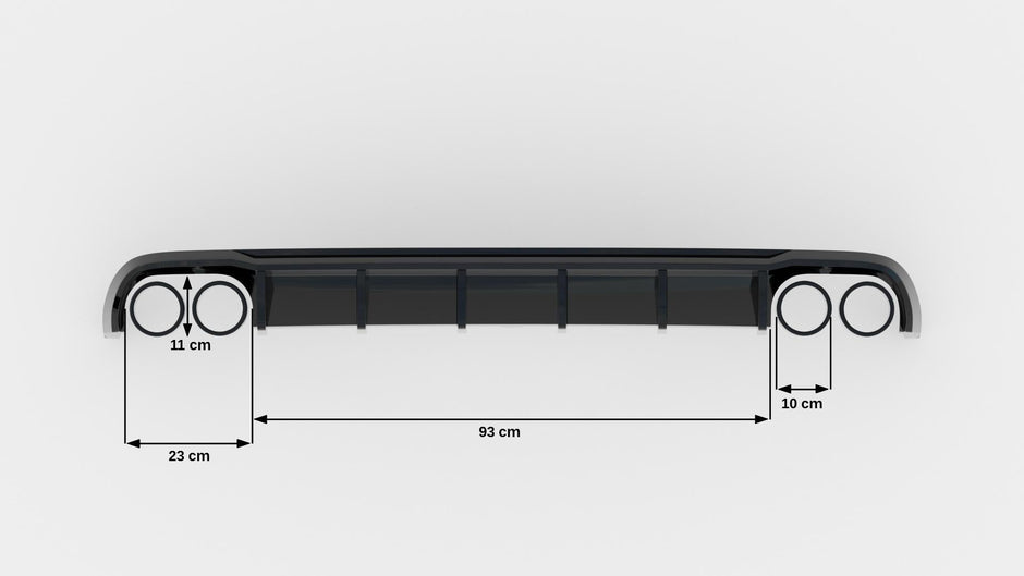 Rear Valance för Audi A6 Sedan / Avant C7 (Version with dual Exhausts on both sides)