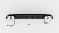 Rear Valance för Audi A6 Sedan / Avant C7 (Version with dual Exhausts on both sides)