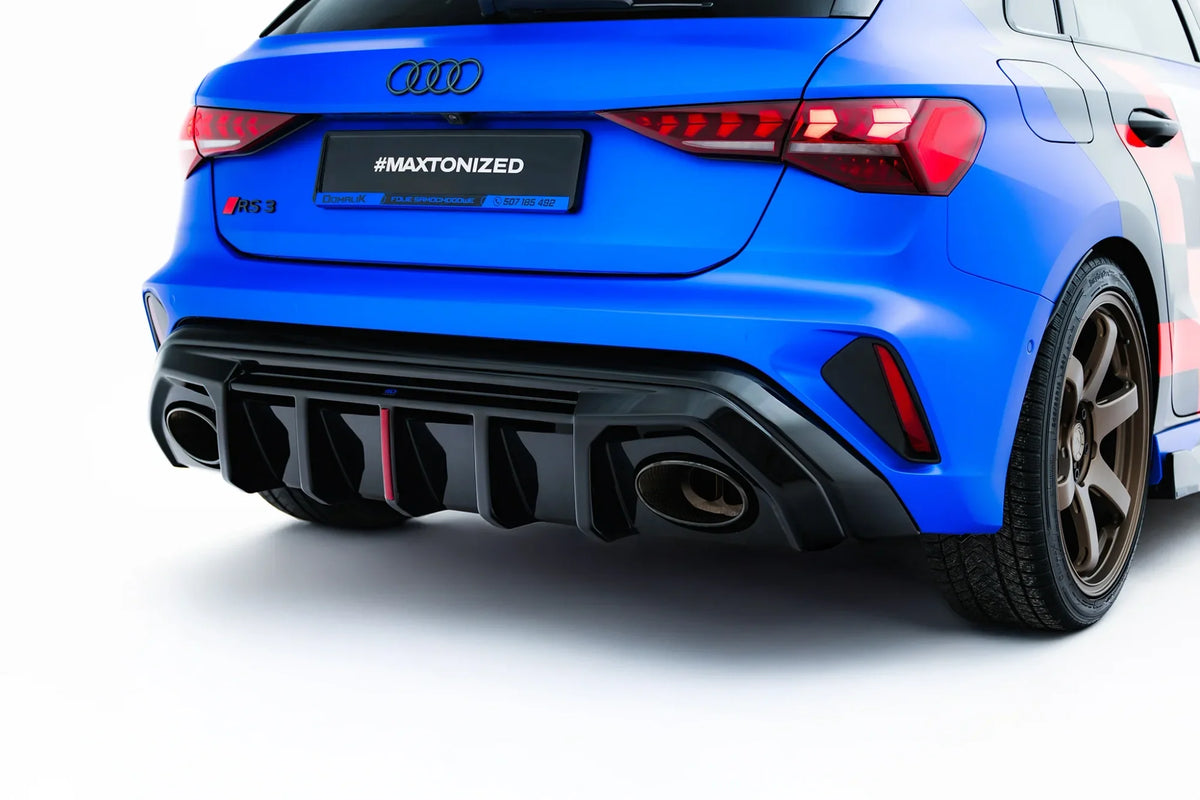Rear Valance för Audi RS3 8Y Sportback 8Y Facelift (Version with original reflector)