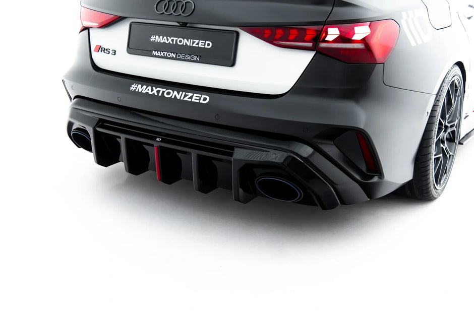 Rear Valance för Audi RS3 Sedan 8Y Facelift (Version with original reflector)