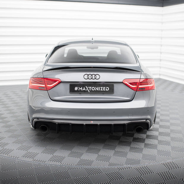 Rear Valance för Audi S5 / A5 S-Line 8T Facelift (Version with single Exhausts on both sides)