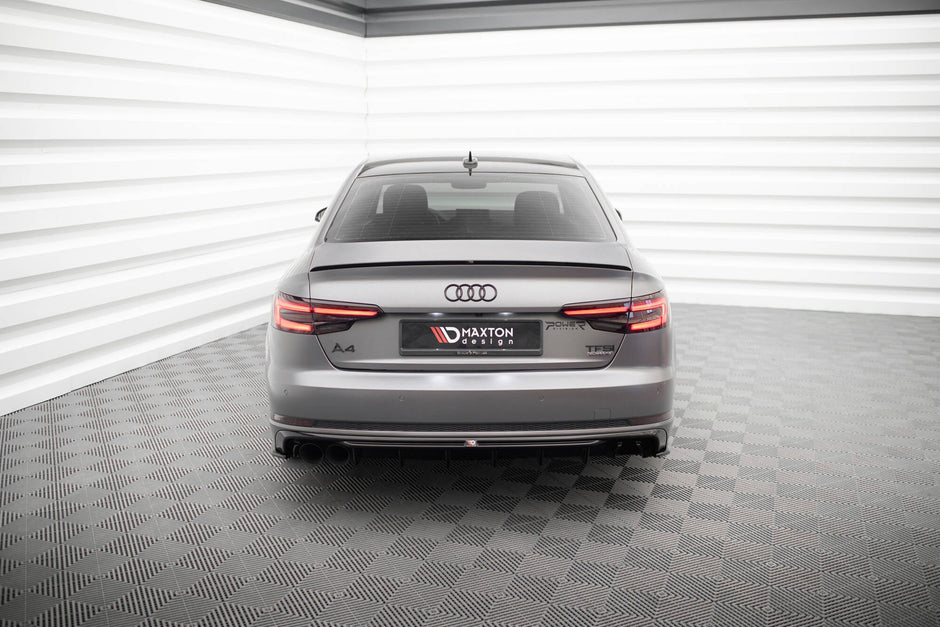 Rear Valance V.1 för Audi A4 S-line B9 (Version with dual Exhaust tips on one side)