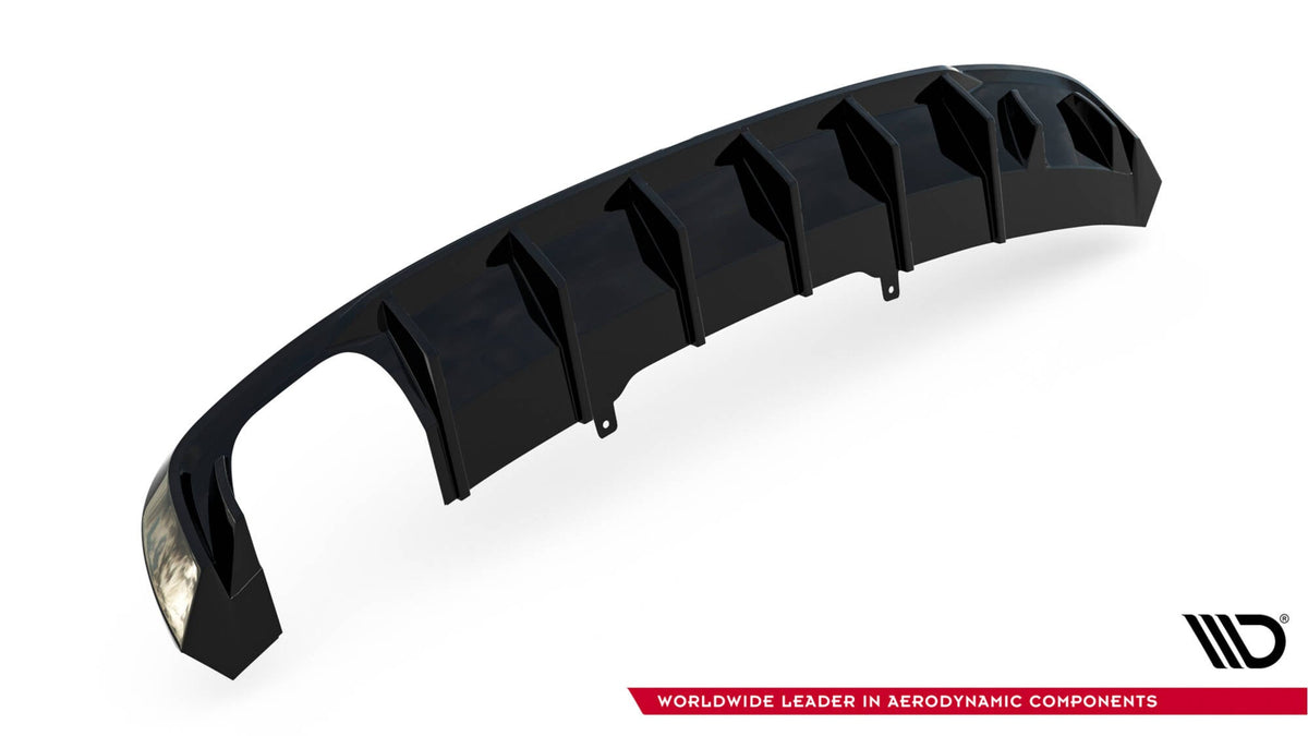 Rear Valance V.1 för Audi A4 S-line B9 (Version with dual Exhaust tips on one side)