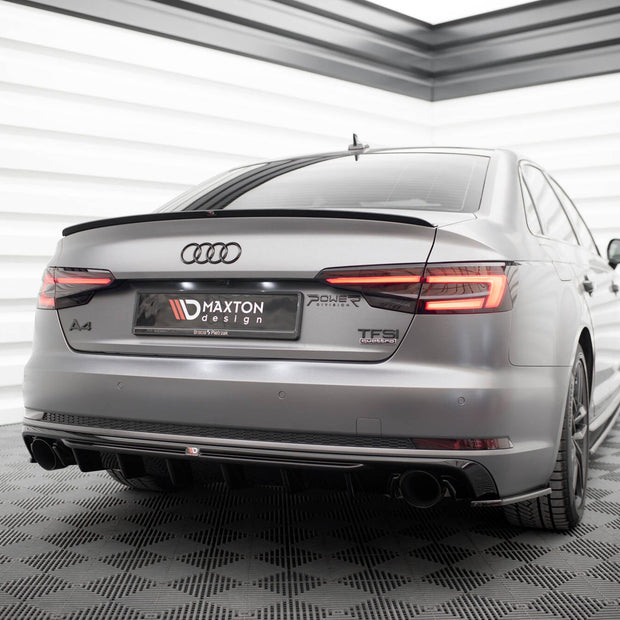 Rear Valance V.1 för Audi A4 S-line B9 (Version with single Exhaust tips on both sides)