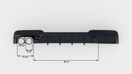Rear Valance V.2 för BMW 5 M-Pack F10 / F11 (Version with double Exhaust on one side)