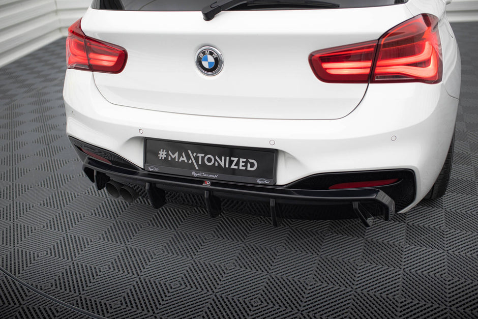 Rear Valance V.3 för BMW 1 M-Pack F20 Facelift (Single side dual Exhaust version)