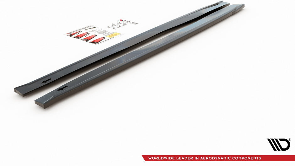 Sidokjolar Diffusers för Abarth 124 Spider