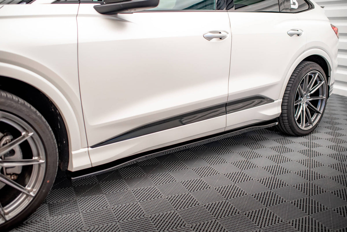 Sidokjolar Diffusers för Audi Q4 e-tron Sportback S-line Mk1