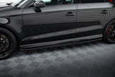 Sidokjolar Diffusers för Audi RS3 Sedan 8V Facelift