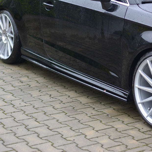 Sidokjolar Diffusers för Audi S3/A3 S-Line Hatchback 8V/8V Facelift