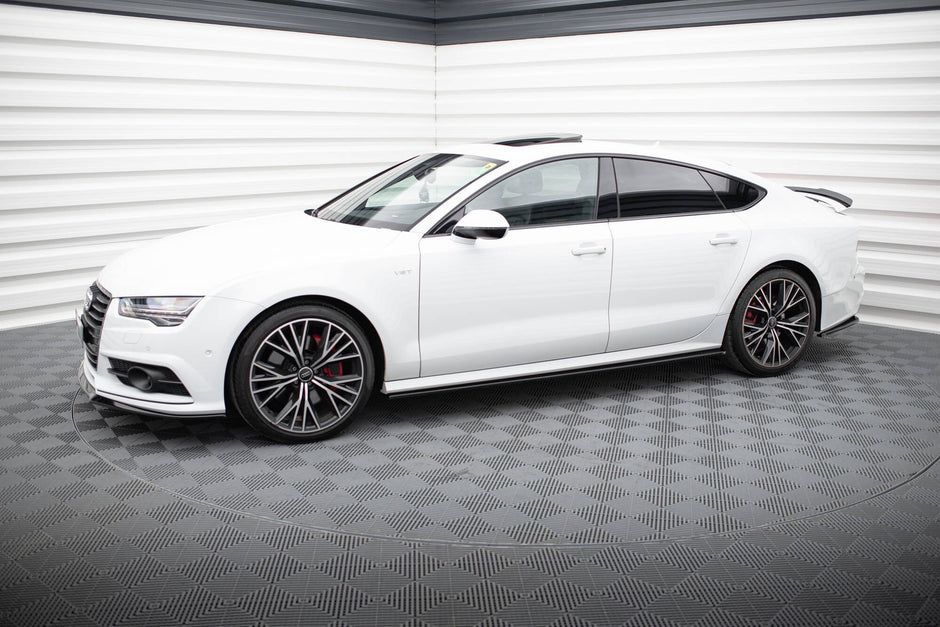 Sidokjolar Diffusers för Audi S7 / A7 S-Line C7 Facelift