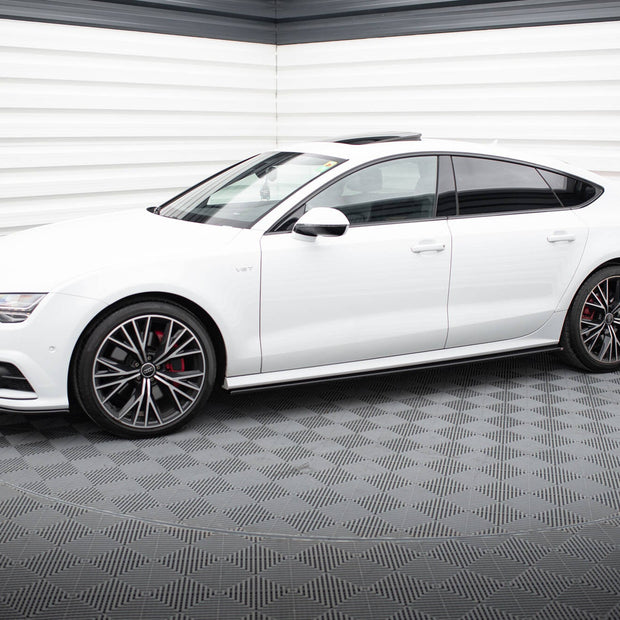 Sidokjolar Diffusers för Audi S7 / A7 S-Line C7 Facelift