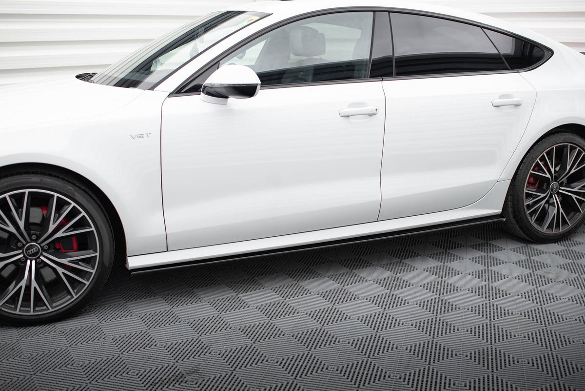 Sidokjolar Diffusers för Audi S7 / A7 S-Line C7 Facelift